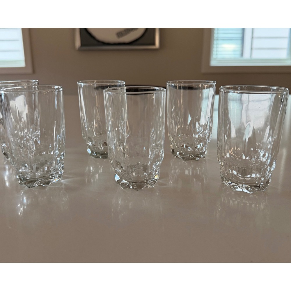 Vintage 1980s Arcoroc France Octime Cordial Liqueur Glasses Set of 6